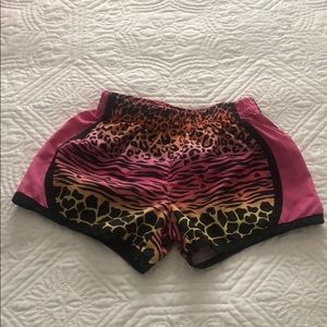 Girls Ombré Animal Print Shorts